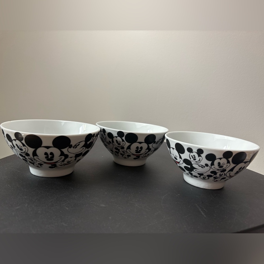 Disney Black and White Mickey Mouse Bowl